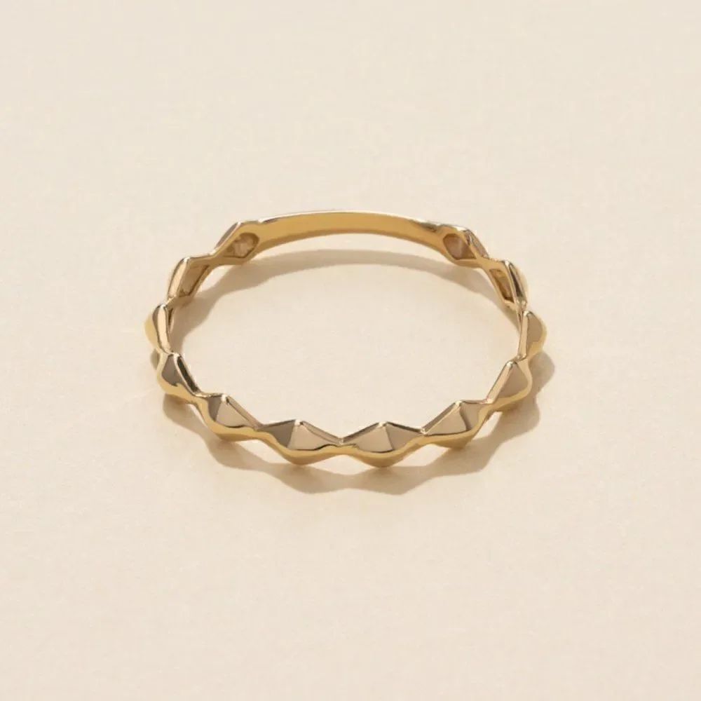 14k solid gold Sculpture ring | Sculpture Ring | Birthday Gift | Tehrani Jewelry